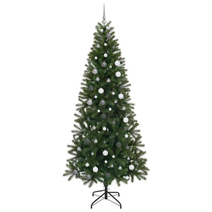 vidaXL Künstlicher Weihnachtsbaum mit 300 LEDs Grün 240 cm PE und PVC