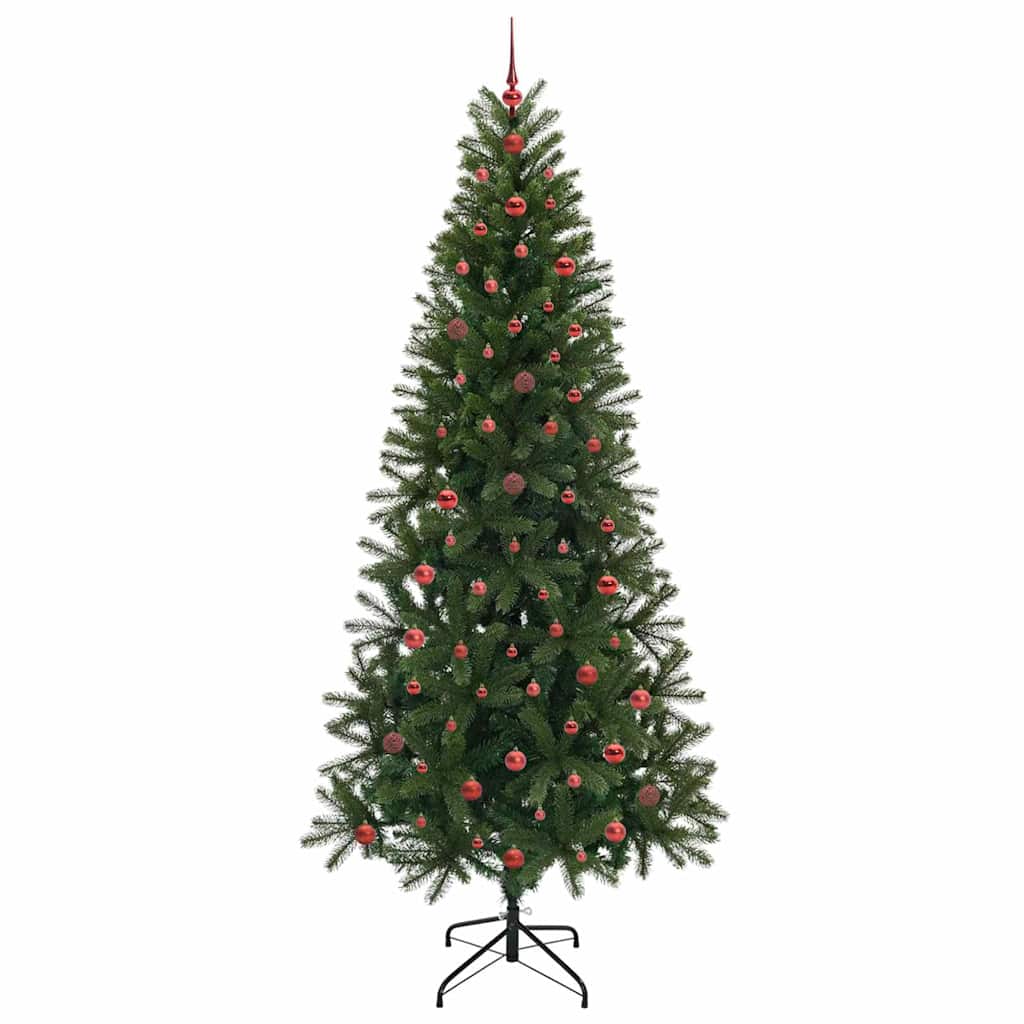 Künstlicher Weihnachtsbaum mit 300 LEDs Grün 240 cm PE und PVC