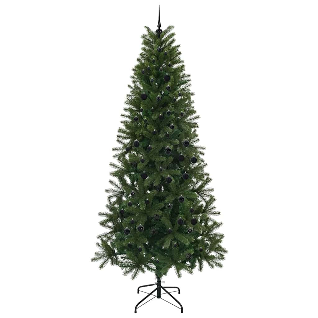 vidaXL Künstlicher Weihnachtsbaum mit 300 LEDs Grün 240 cm PE und PVC