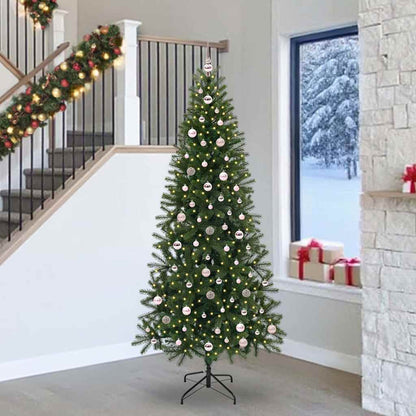 vidaXL Künstlicher Weihnachtsbaum mit 300 LEDs Grün 240 cm PE und PVC