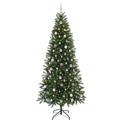 vidaXL Künstlicher Weihnachtsbaum mit 300 LEDs Grün 240 cm PE und PVC