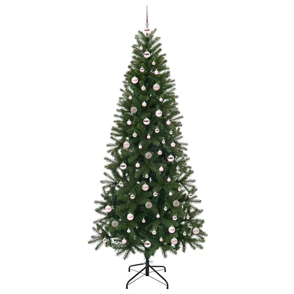 vidaXL Künstlicher Weihnachtsbaum mit 300 LEDs Grün 240 cm PE und PVC