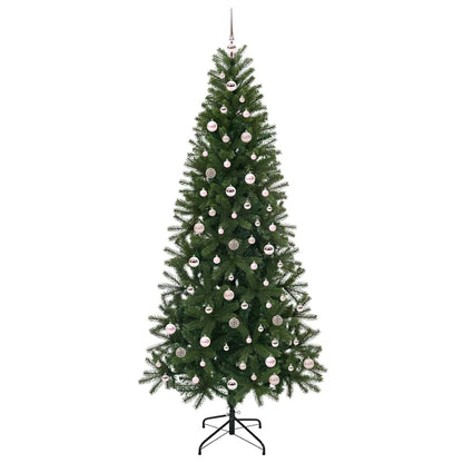 vidaXL Künstlicher Weihnachtsbaum mit 300 LEDs Grün 240 cm PE und PVC