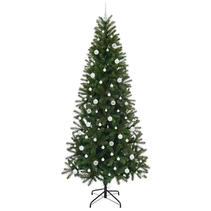 Künstlicher Weihnachtsbaum mit 300 LEDs Grün 240 cm PE und PVC