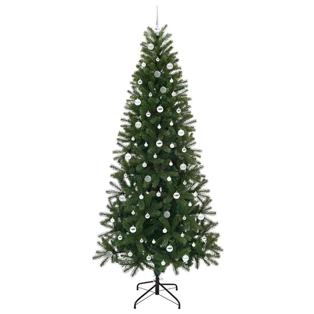 vidaXL Künstlicher Weihnachtsbaum mit 300 LEDs Grün 240 cm PE und PVC
