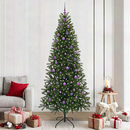 vidaXL Künstlicher Weihnachtsbaum mit 300 LEDs Grün 240 cm PE und PVC