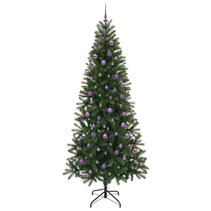 vidaXL Künstlicher Weihnachtsbaum mit 300 LEDs Grün 240 cm PE und PVC