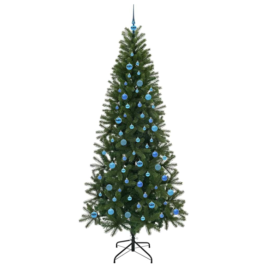 vidaXL Künstlicher Weihnachtsbaum mit 300 LEDs Grün 240 cm PE und PVC