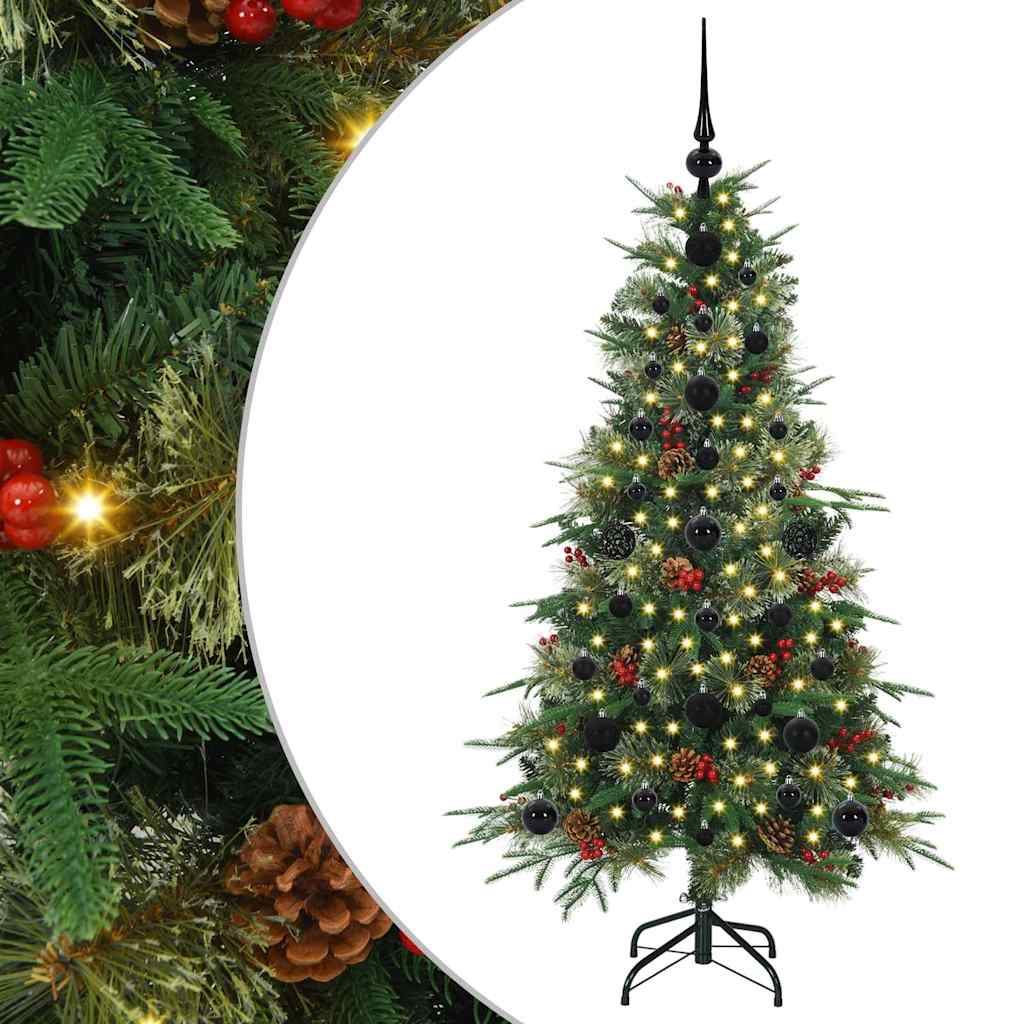 Künstlicher klappbarer Weihnachtsbaum Grün 120 cm PE und PVC