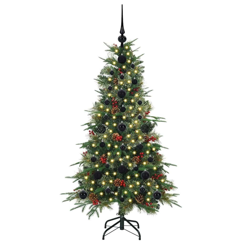 Künstlicher klappbarer Weihnachtsbaum Grün 120 cm PE und PVC