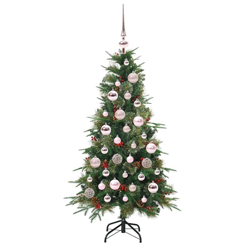 Künstlicher klappbarer Weihnachtsbaum Grün 120 cm PE und PVC