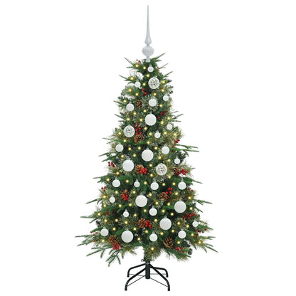 Künstlicher klappbarer Weihnachtsbaum Grün 120 cm PE und PVC