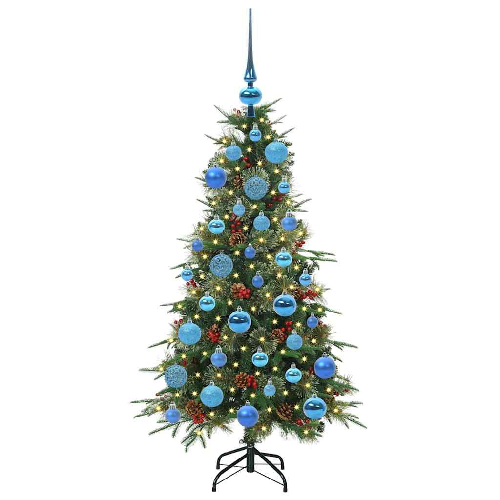 Künstlicher klappbarer Weihnachtsbaum Grün 120 cm PE und PVC