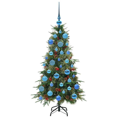 Künstlicher klappbarer Weihnachtsbaum Grün 120 cm PE und PVC