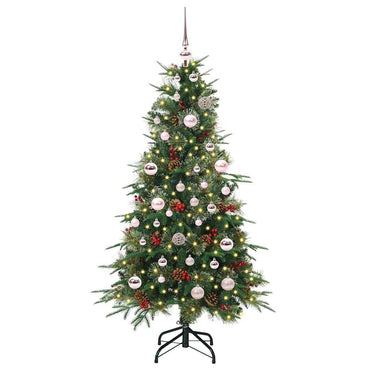 vidaXL Künstlicher klappbarer Weihnachtsbaum Grün 150 cm PE und PVC