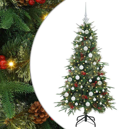 Künstlicher klappbarer Weihnachtsbaum Grün 150 cm PE und PVC