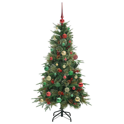 Künstlicher klappbarer Weihnachtsbaum Grün 150 cm PE und PVC