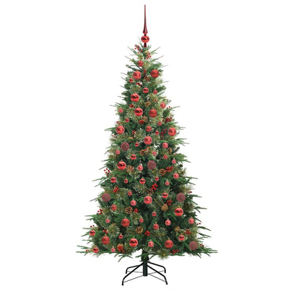 vidaXL Künstlicher klappbarer Weihnachtsbaum Grün 180 cm PE und PVC