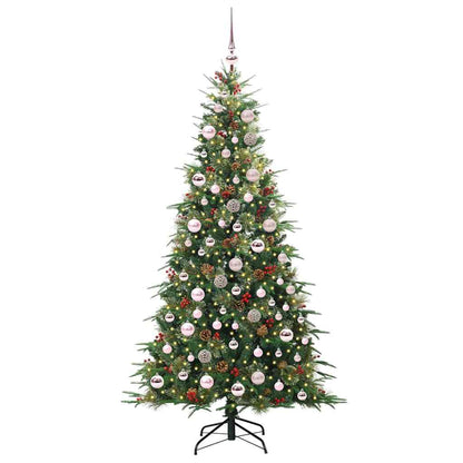vidaXL Künstlicher klappbarer Weihnachtsbaum Grün 180 cm PE und PVC