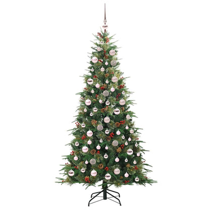 vidaXL Künstlicher klappbarer Weihnachtsbaum Grün 180 cm PE und PVC
