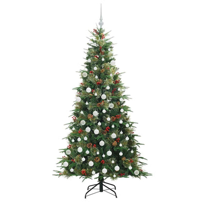 vidaXL Künstlicher klappbarer Weihnachtsbaum Grün 180 cm PE und PVC