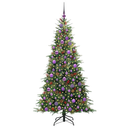 vidaXL Künstlicher klappbarer Weihnachtsbaum Grün 180 cm PE und PVC