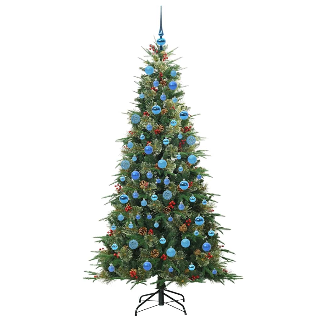 Künstlicher klappbarer Weihnachtsbaum Grün 180 cm PE und PVC