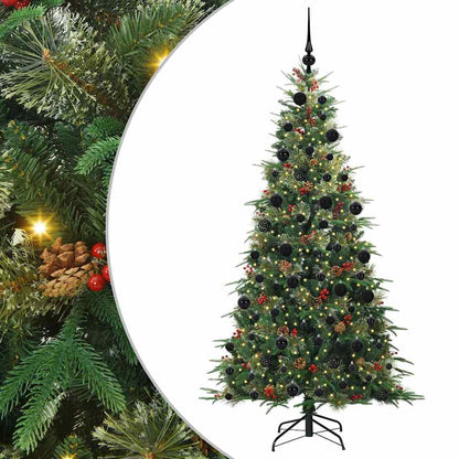 Künstlicher klappbarer Weihnachtsbaum Grün 210 cm PE und PVC
