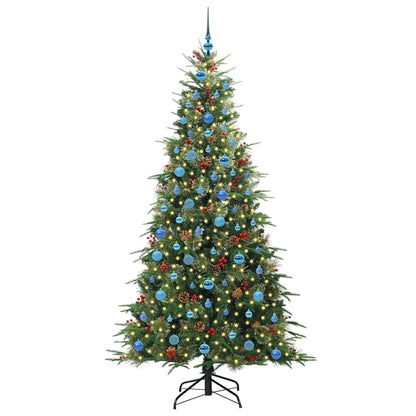 vidaXL Künstlicher klappbarer Weihnachtsbaum Grün 210 cm PE und PVC