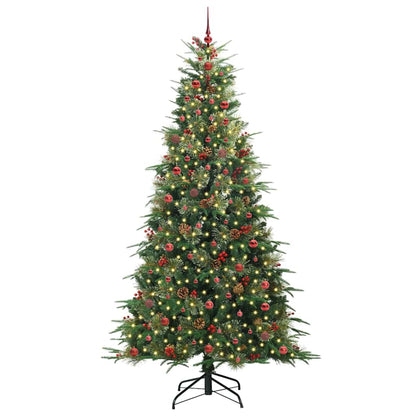vidaXL Künstlicher klappbarer Weihnachtsbaum Grün 240 cm PE und PVC