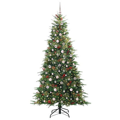 vidaXL Künstlicher klappbarer Weihnachtsbaum Grün 240 cm PE und PVC