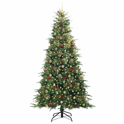 vidaXL Künstlicher klappbarer Weihnachtsbaum Grün 240 cm PE und PVC
