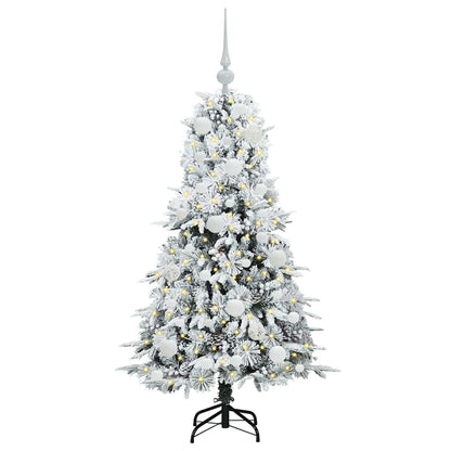 Künstlicher klappbarer Weihnachtsbaum Weiß 120 cm PE und PVC