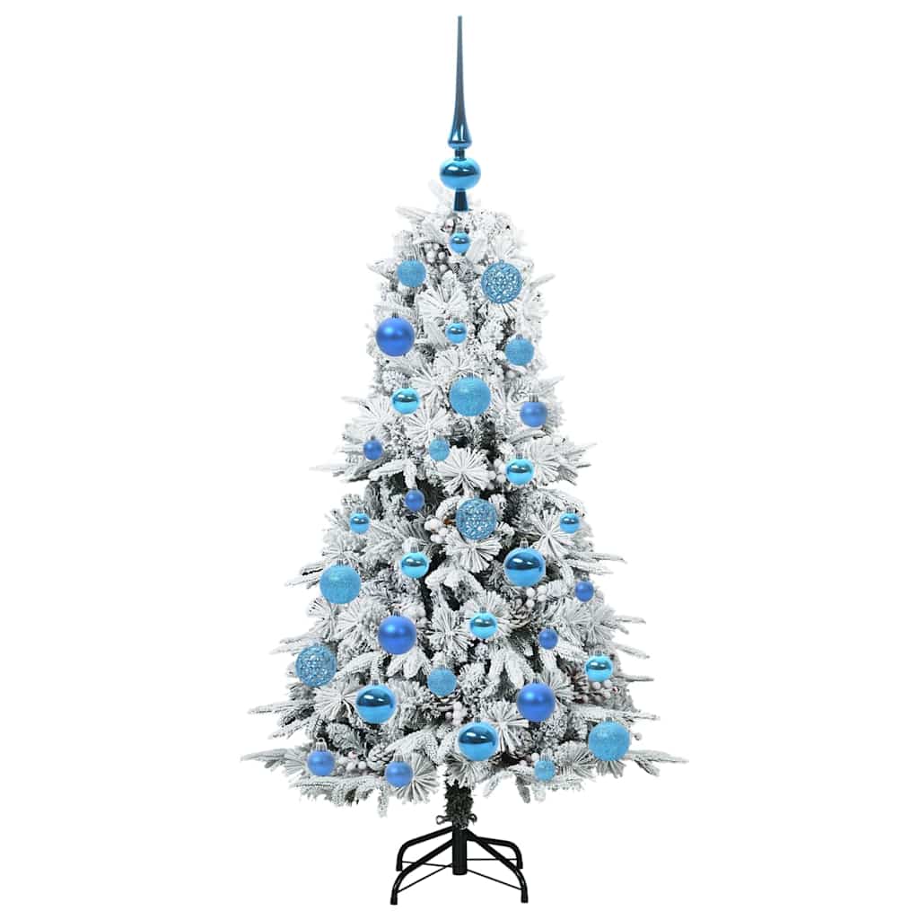 Künstlicher klappbarer Weihnachtsbaum Weiß 120 cm PE und PVC