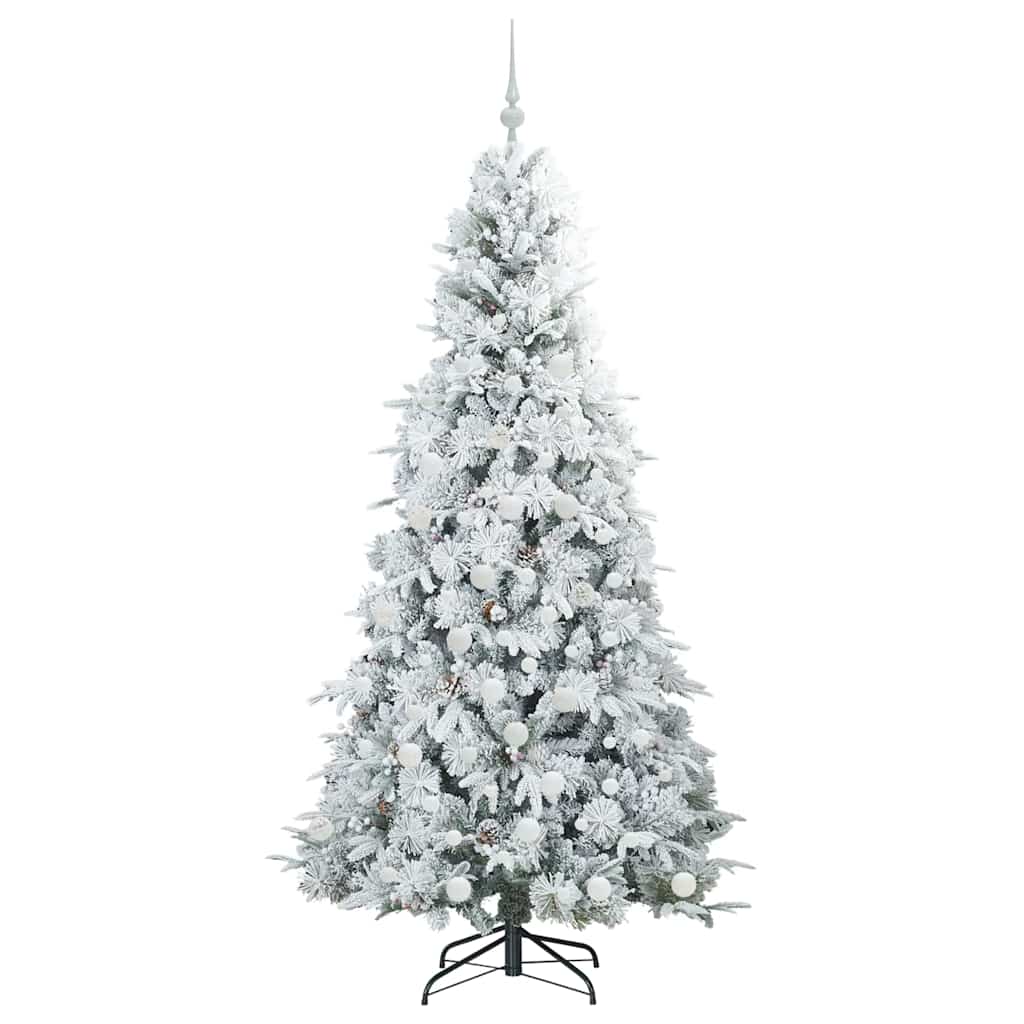 Künstlicher klappbarer Weihnachtsbaum Weiß 180 cm PE und PVC