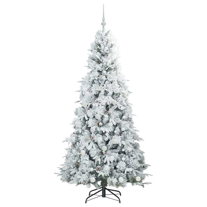 Künstlicher klappbarer Weihnachtsbaum Weiß 180 cm PE und PVC