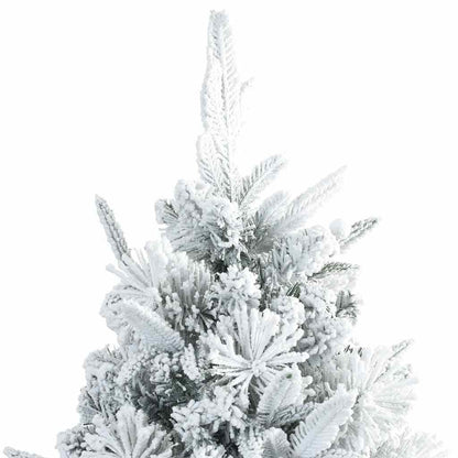 vidaXL Künstlicher klappbarer Weihnachtsbaum Weiß 180 cm PE und PVC