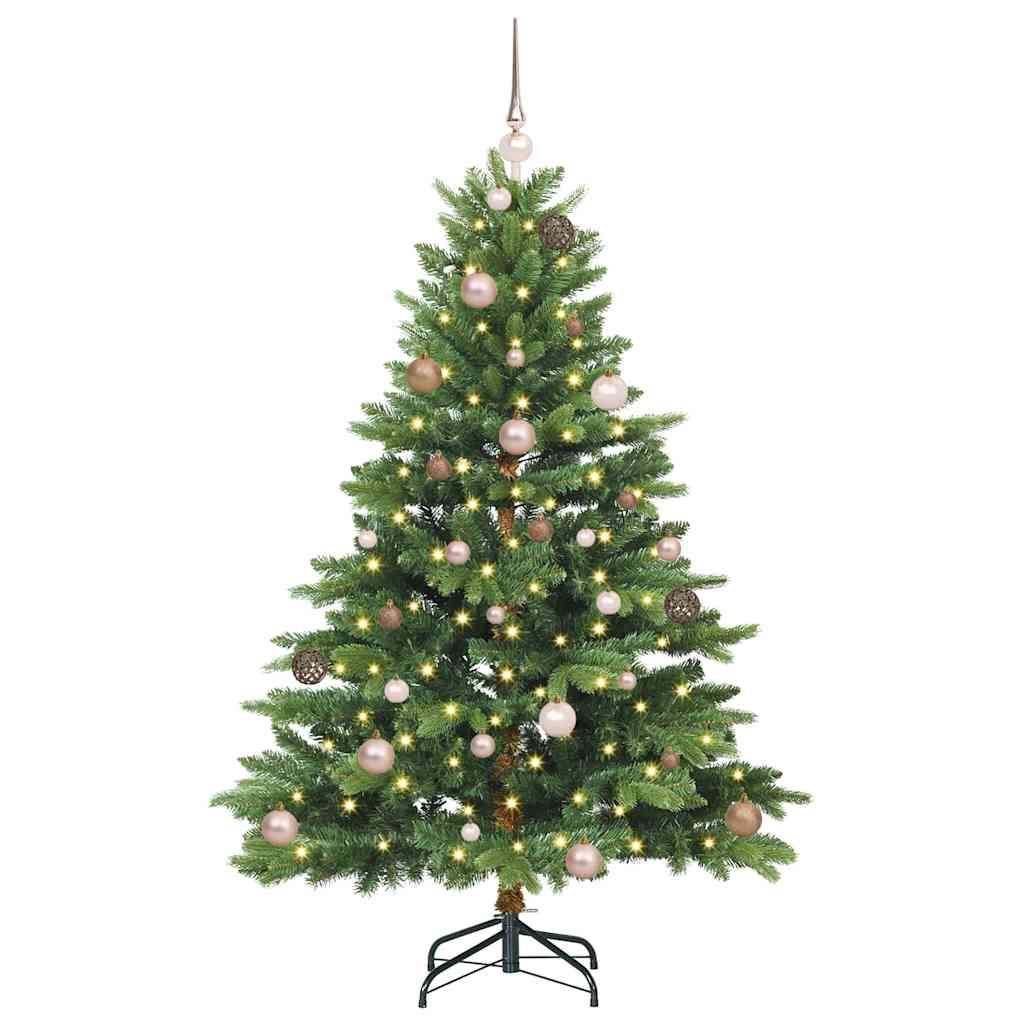 vidaXL Künstlicher Weihnachtsbaum mit 150 LEDs Grün 150 cm PE und PVC
