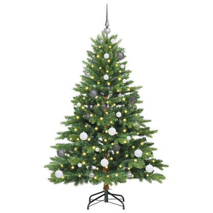 vidaXL Künstlicher Weihnachtsbaum mit 150 LEDs Grün 150 cm PE und PVC