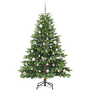 vidaXL Künstlicher Weihnachtsbaum mit 150 LEDs Grün 150 cm PE und PVC