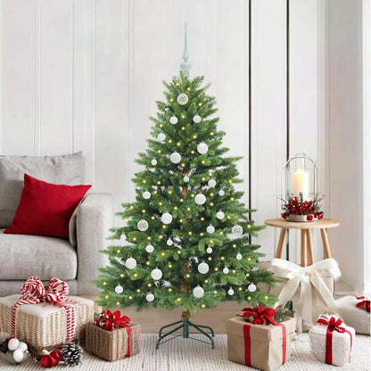 vidaXL Künstlicher Weihnachtsbaum mit 150 LEDs Grün 150 cm PE und PVC