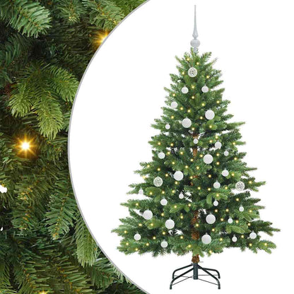 vidaXL Künstlicher Weihnachtsbaum mit 150 LEDs Grün 150 cm PE und PVC
