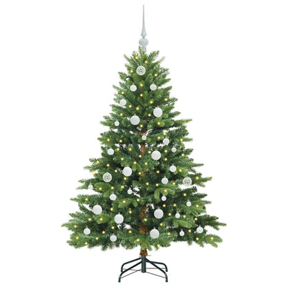 vidaXL Künstlicher Weihnachtsbaum mit 150 LEDs Grün 150 cm PE und PVC