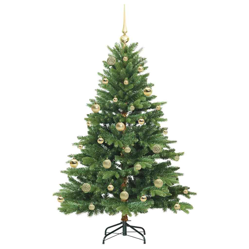 vidaXL Künstlicher Weihnachtsbaum mit 150 LEDs Grün 150 cm PE und PVC
