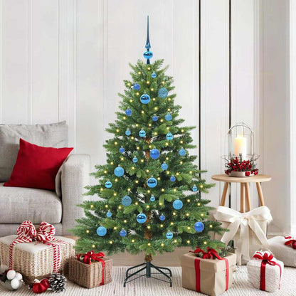 vidaXL Künstlicher Weihnachtsbaum mit 150 LEDs Grün 150 cm PE und PVC