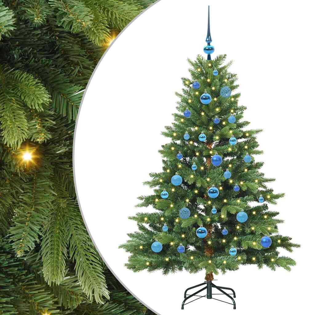 vidaXL Künstlicher Weihnachtsbaum mit 150 LEDs Grün 150 cm PE und PVC