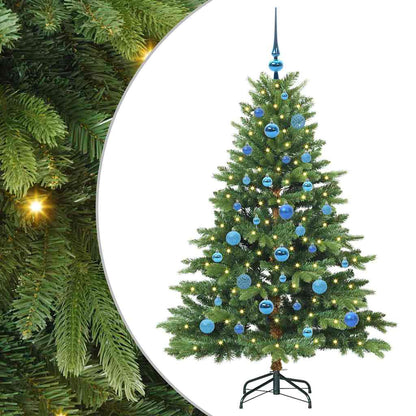 vidaXL Künstlicher Weihnachtsbaum mit 150 LEDs Grün 150 cm PE und PVC