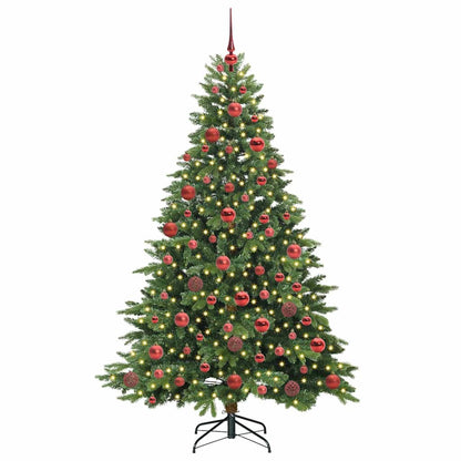 vidaXL Künstlicher Weihnachtsbaum mit 300 LEDs Grün 180 cm PE und PVC