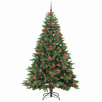 vidaXL Künstlicher Weihnachtsbaum mit 300 LEDs Grün 180 cm PE und PVC