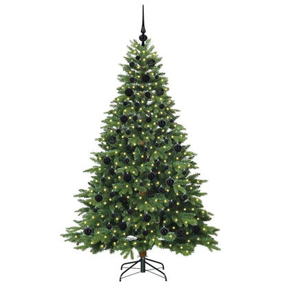 vidaXL Künstlicher Weihnachtsbaum mit 300 LEDs Grün 180 cm PE und PVC
